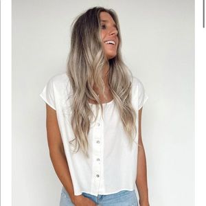 White button up top